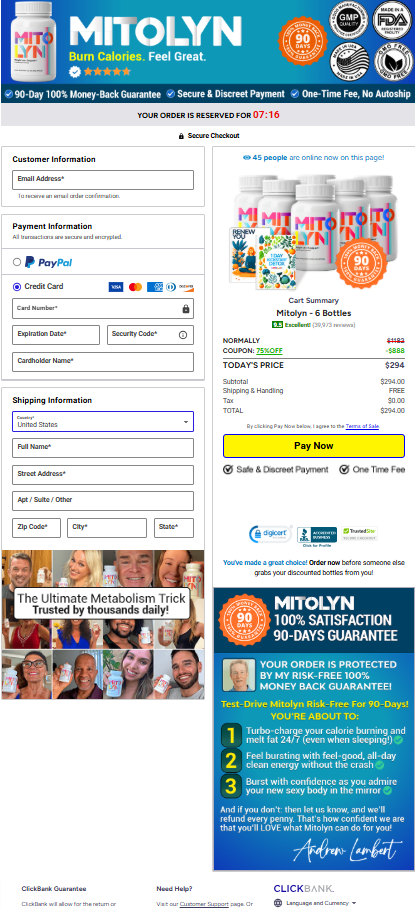 Mitolyn Official Website Secure Order Page